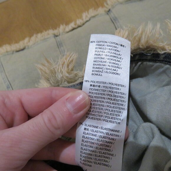 BASIC PLEASURE MODE Dolly Washed Frayed Denim Maxi Skirt Punk Goth Rock Alt NWT - Picture 16 of 16